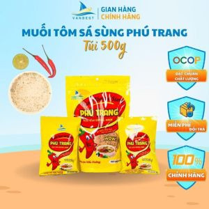 Muối sấy sá sùng Phú Trang 500g đặc sản Quảng Ninh súp chấm, muối chấm hải sản, hoa quả, chấm trái cây bổ dưỡng