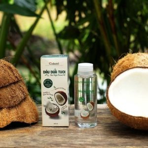 Dầu dừa tươi nguyên chất từ Bến Tre giúp chăm da dưỡng tóc chăm sóc răng miệng 100ml
