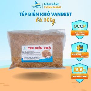 Tép biển khô Vanbest đặc sản Quảng Ninh loại 500g/ túi