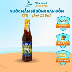 Nước mắm sá sùng Vân Đồn Vanbest 28N độ đạm 350ml, nước mắm sá sùng Vanbest đạt chất lượng OCOP cao nhất tỉnh Quảng Ninh